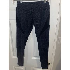 Zella High Waist Sheer Panel Leggings